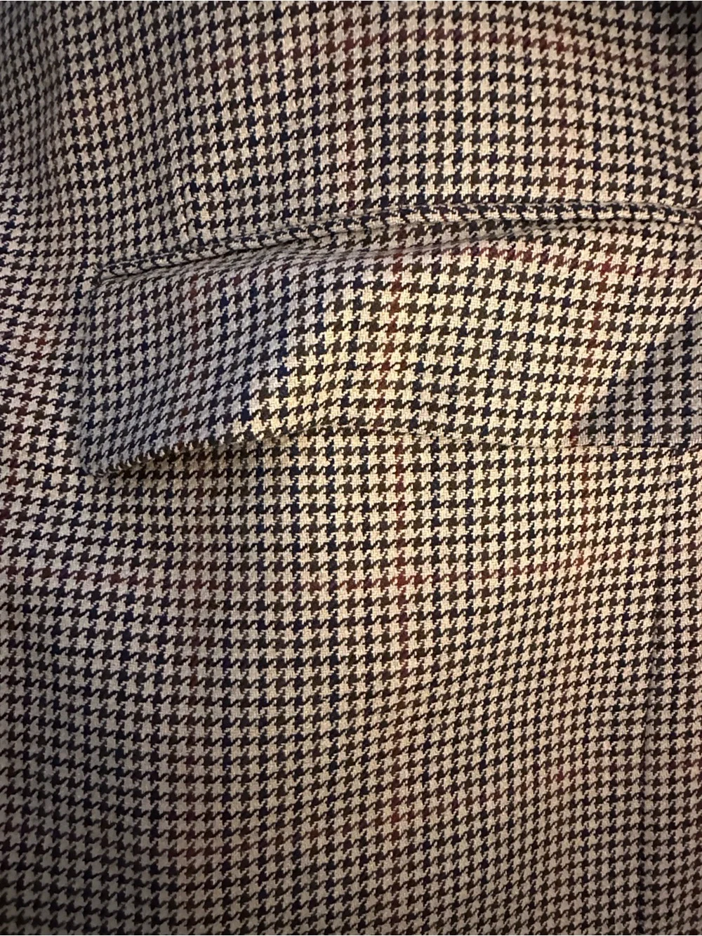 Brooks Brothers Houndstooth Brown Gray Tan Men's Sports Blazer Coat Size 48 L
